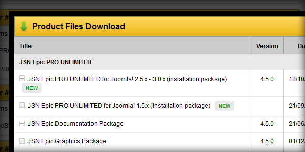 Joomla 2.5 installation file